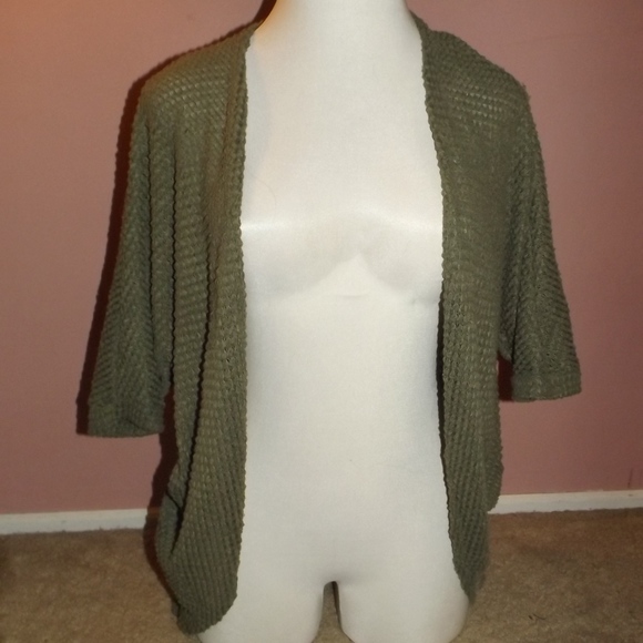 Sweaters | Olive Green Cocoon Cardigan 